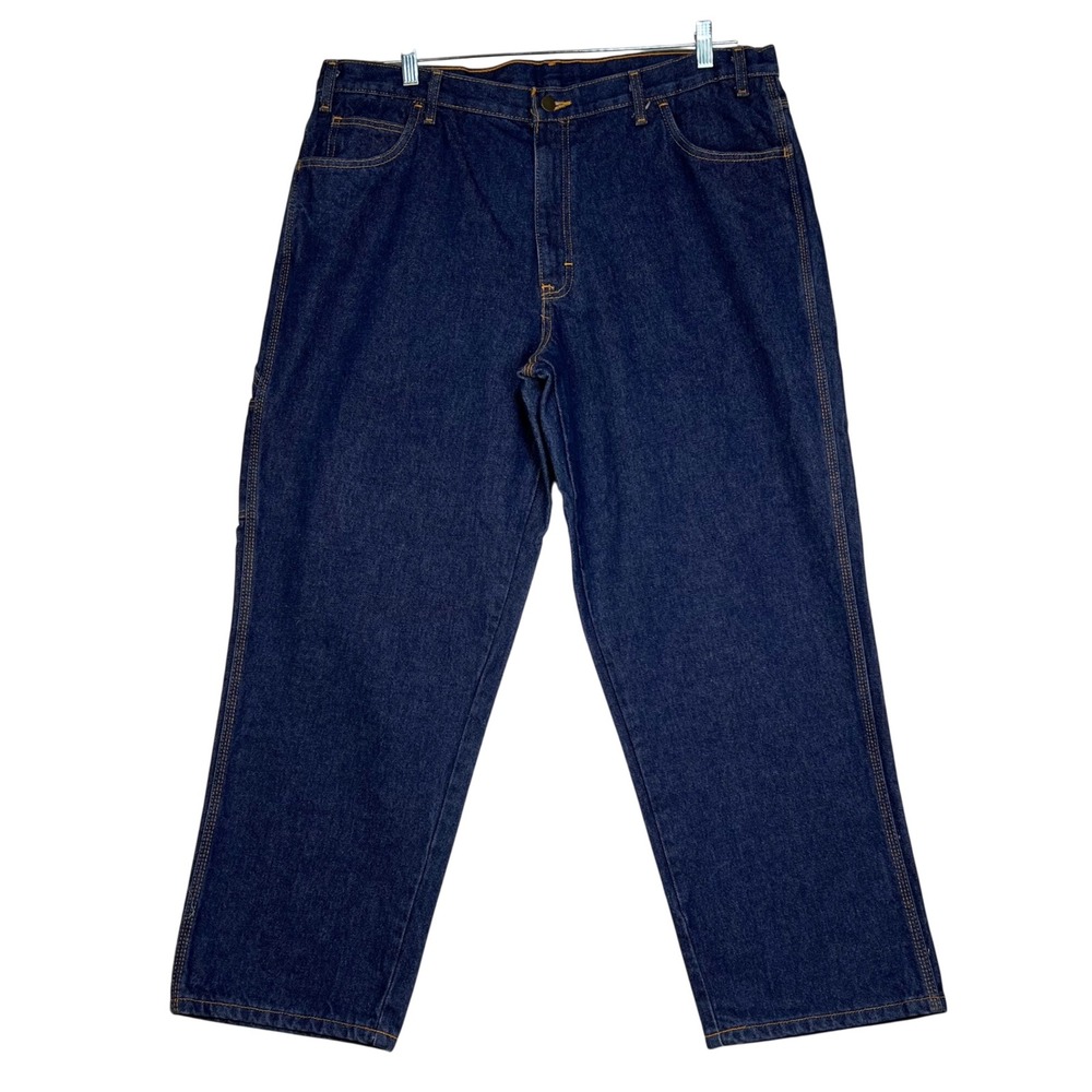 Steelguard Blue Carpenter Pants Mens 40x30 (40x29) FR Pro Westex Indura CAT 2